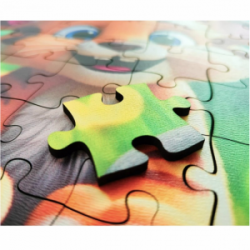 Medinė dėlionė MILLIWOOD, tigriukas, 70 detalių