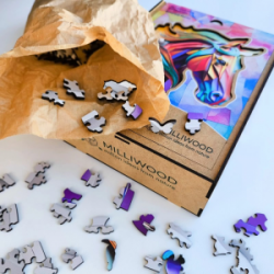 Medinė dėlionė MILLIWOOD, žirgas, 500 detalių