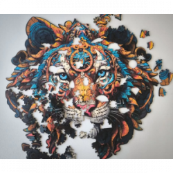 Medinė dėlionė MILLIWOOD, tigras, 400 detalių