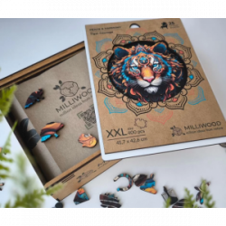 Medinė dėlionė MILLIWOOD, tigras, 400 detalių