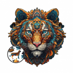 Medinė dėlionė MILLIWOOD, tigras, 400 detalių