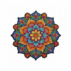 Medinė dėlionė MILLIWOOD, mandala, 100 detalių