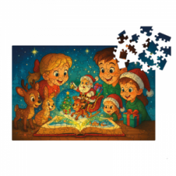 Medinė dėlionė MILLIWOOD, Kalėdinė pasaka, 150 detalių