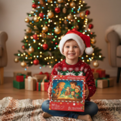 Medinė dėlionė MILLIWOOD, Kalėdinė pasaka, 150 detalių