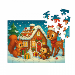 Medinė dėlionė MILLIWOOD, Kalėdos, 50 detalių