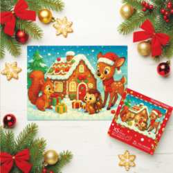 Medinė dėlionė MILLIWOOD, Kalėdos, 50 detalių