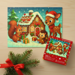 Medinė dėlionė MILLIWOOD, Kalėdos, 50 detalių