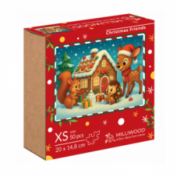 Medinė dėlionė MILLIWOOD, Kalėdos, 50 detalių