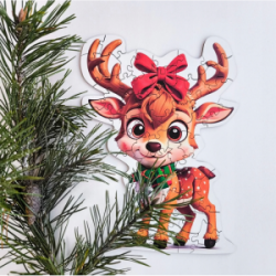 Medinė dėlionė MILLIWOOD, elniukas, 50 detalių