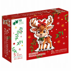 Medinė dėlionė MILLIWOOD, elniukas, 50 detalių