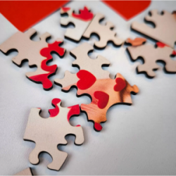 Medinė dėlionė MILLIWOOD, katytė, 50 detalių