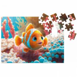 Medinė dėlionė MILLIWOOD, žuvelė, 70 detalių