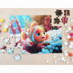 Medinė dėlionė MILLIWOOD, žuvelė, 70 detalių