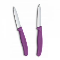 Peiliai VICTORINOX PARING 2 vnt 8cm, violetinės sp.
