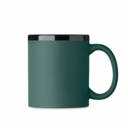 Keramikinis puodelis gumuotu paviršiumi RUBY 300ml, tinka graviravimui