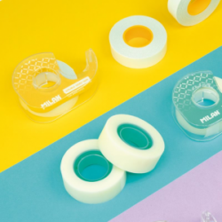 Dvipusė lipni juostelė 15 mm. x 10 m. MILAN , pak.10vnt.