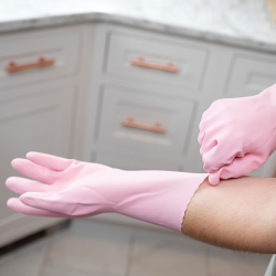 Guminės pirštinės VILEDA SENSITIVE, dydis M