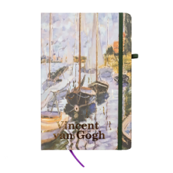 Užrašų knygutė kietu viršeliu VAN GOGH CENTRUM A5/80l linijomis