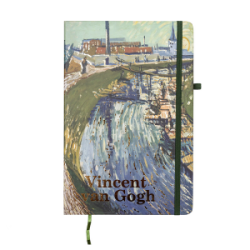 Užrašų knygutė kietu viršeliu VAN GOGH CENTRUM A5/80l linijomis
