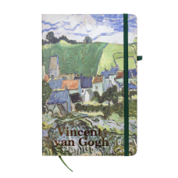 Užrašų knygutė kietu viršeliu VAN GOGH CENTRUM A5/80l linijomis