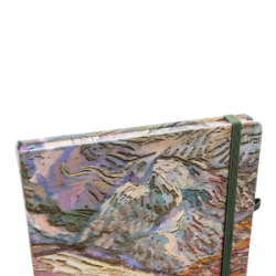 Užrašų knygutė kietu viršeliu VAN GOGH CENTRUM A5/80l linijomis