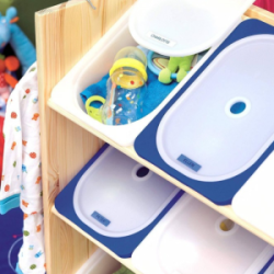 Juostelė DYMO D1 19mmx7m juoda/mėlyna