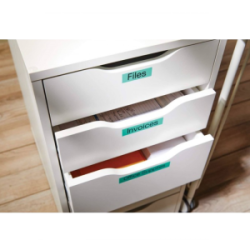 Juostelė DYMO D1 19mmx7m juoda/žalia