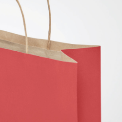 Dovanų maišelis 25x11x32 cm 90g., raudonos sp.