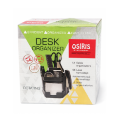 Pieštukinė užpildyta 17 darbo stalo reikmenų, HERMESS juoda