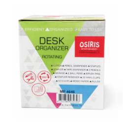 Pieštukinė užpildyta 17 darbo stalo reikmenų, HERMESS juoda