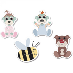 Dėlionė TREFL Baby meškučiai, 4 motyvai nuo 1 metų