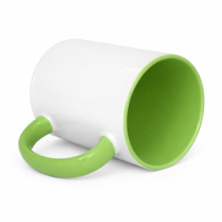 Puodelis ETI 330 ml baltas/šv.žalias, sublimacija