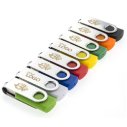 USB Flash atmintinė 4GB TWISTER, mėlynos spalvos