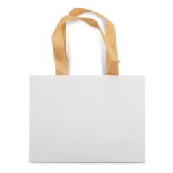 Dovanų maišelis DUNA 24x18x8cm baltos spalvos