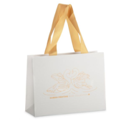 Dovanų maišelis DUNA 24x18x8cm baltos spalvos