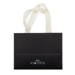 Dovanų maišelis DUNA 24x18x8cm juodos spalvos