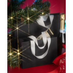 Dovanų maišelis DUNA 36x28,4x12cm juodos spalvos