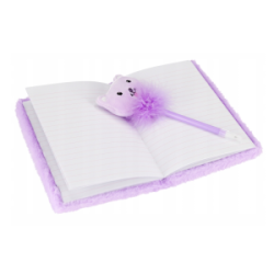 Dienoraštis + rašiklis CAT, A5 violetinės sp., STARPAK