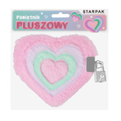 Dienoraštis Širdelė, rožinės sp., STARPAK