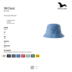 Kepurė panama 260g., įv. sp., MALFINI CLASSIC