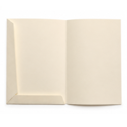Aplankas sveikinimui, A4 formatas, 300 g., kreminės spalvos
