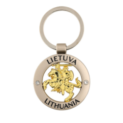 Metalinis raktų pakabukas su Vyčiu