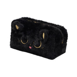 Penalas FLUFFY KITTY 19x9x8cm, juodos spalvos