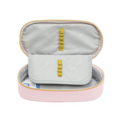 Penalas FLUFFY PEARL 22x9x5cm, rožinis su perlais