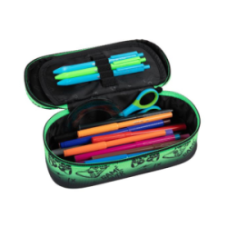 Penalas COOLPACK CAMPUS 23x10x6cm, margas, žalios spalvos