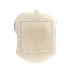 Medalis tinklinis MD8047 sidabro spalvos 79x67mm