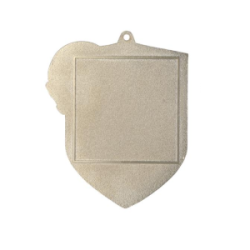 Medalis futbolas MD8049 sidabro spalvos 78x67mm