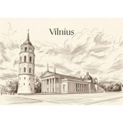 Sieninis kabinamas kalendorius trijų dalių TRIO 30x66 cm.