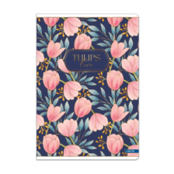 Sąsiuvinis TULIPS A5 80g 48l langeliais